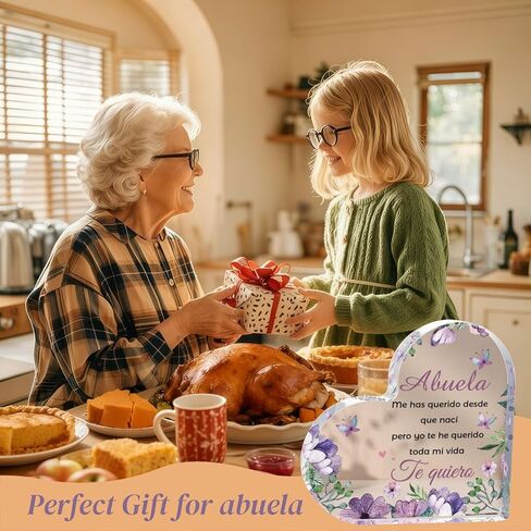 لوحات زخرفية من الأكريليك الإسباني للجدة، هدايا بارا أبويلا، هدية أبويلا، هدية بارا أبويلا، هدايا الجدة الإسبانية، هدية ديا دي لا مادري أبويلا، هدية أبويلا كومبليانوس، شفافة in Kuwait