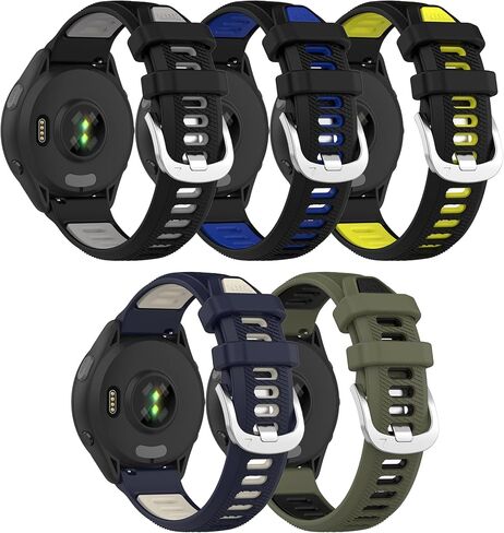 Band for Garmin Forerunner 265, 22mm Quick Release Silicone Replacement Band for Garmin Forerunner 255/ Venu 3/ Venu 2/ Vivoactive 4 (No Tracker) in Saudi Arabia