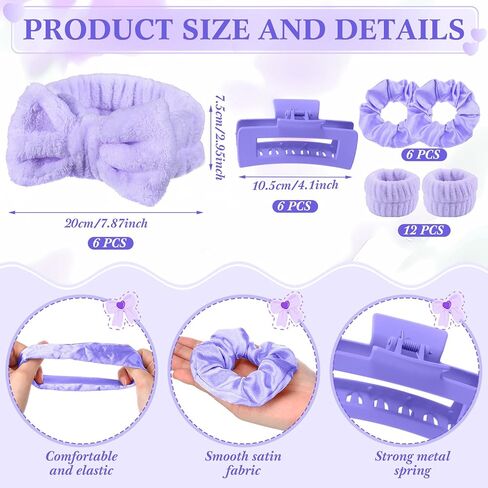 48 Pcs Spa Party Favors for Girls Pink Sleepover Party Supplies 6 Bow Headband 12 Wristband 6 Scrunchies 6 Hair Clip 6 Jewelry Case 6 Makeup Bag 6 Mirror for Bridesmaid Proposal Return Gifts in Kuwait