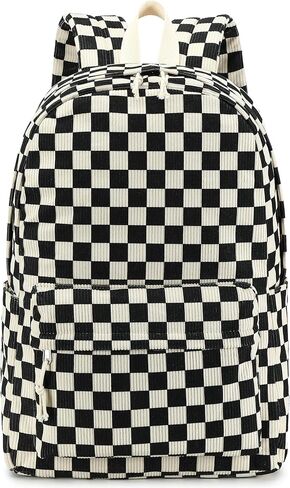 School Backpack for Teen Girls Bookbags Elementary High School Corduroy Laptop Bags Women Travel Daypacks in Saudi Arabia