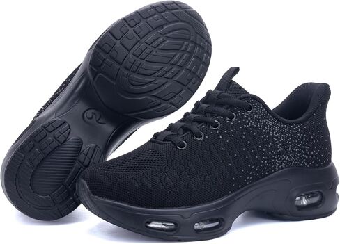 Quseek Womens Slip on Walking Shoes مريح الجري أحذية التنس الرياضية الرياضية الرياضية التمرين على الركض أحذية رياضية للأزياء الولايات المتحدة 6-11 in Saudi Arabia