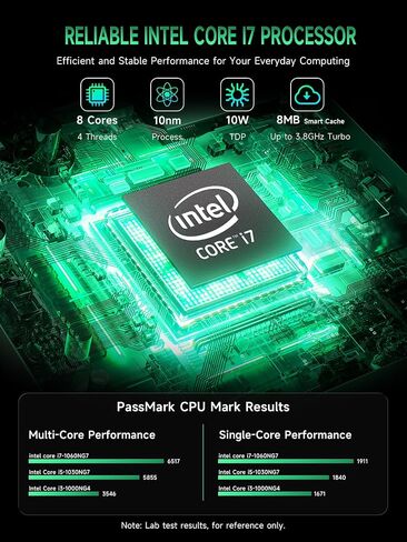 Bmax B1 Mini PC Intel Gemini Lake N4000 (Up to 2.6 GHz) 8GB LPDDR4 /128GB eMMC, 2.4G/5G Dual WiFi BT4.2 Office Micro Computer in Saudi Arabia