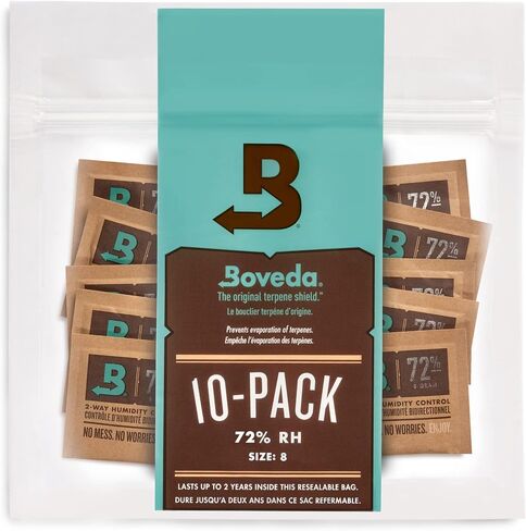 Boveda 65% Two-Way Humidity Control Packs For Aging & Long-Term Storage in Plastic & Wood Boxes – Size 60 – 20 Pack – Moisture Absorbers – Humidifier Packs – Hydration Packets in Resealable Bag in Saudi Arabia