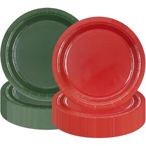 50PCS Sage Green Paper Plates - 7Inch Green Dessert Plate for Cake Salad Pizza Disposable Decoration Supplies for Anniversaries Graduation Birthday Wedding Party in Kuwait