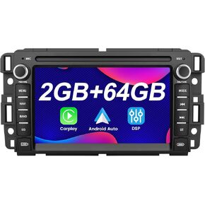 Android 13 Car Stereo Radio 2GB+64GB with Wireless Carplay & Android Auto, Backup Camera, 7 Inch HD Touchscreen | for Chevrolet Silverado Tahoe GMC Sierra Yukon 2007-2014 in Kuwait