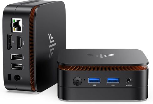 KAMRUI Mini PC Computer, Intel Processor N97 (up to 3.6 GHz), 16GB DDR4 RAM 256GB M.2 SSD, Mini Desktop Computer Support Dual 4K, WiFi, Bluetooth, Ethernet, HTPC for Business, Education, Home in Saudi Arabia