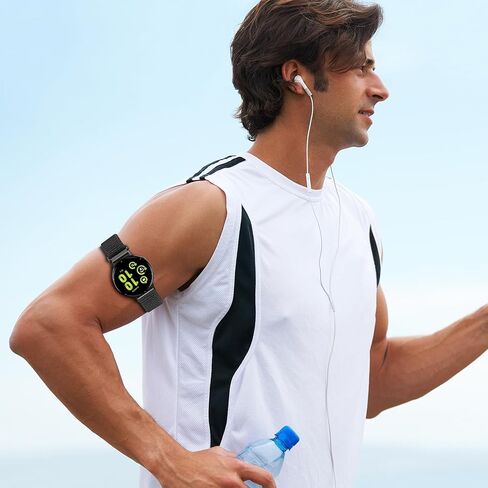 20 ملم سبورت كاحل/ذراع شريط متوافق مع Garmin Vivoactive 6/Vivoactive 5/3/3 Music ، حزام ساعة نايلون ذات العضلة ذات الرأسين الناعمة لفيني SQ 2 & Forerunner 165/55/245/645 MUSIC WOMENS MEN in Kuwait