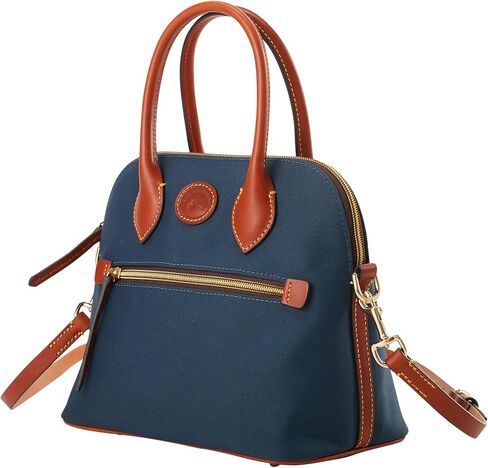 Dooney & Bourke Satchel Handbags for Women, Domed Nylon Bag with Leather Handles & Removable Crossbody Strap in Kuwait