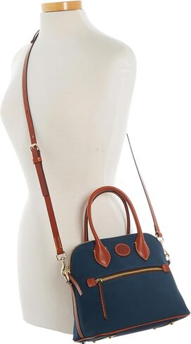 Dooney & Bourke Satchel Handbags for Women, Domed Nylon Bag with Leather Handles & Removable Crossbody Strap in Kuwait