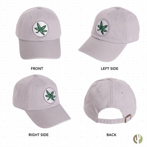 Desert Cactus The Ohio State University Baseball Hat OSU Buckeyes Brimmed Embroirderd Hats Cap Adjustable Cloth Strap Adult (Style Y1) White in Saudi Arabia
