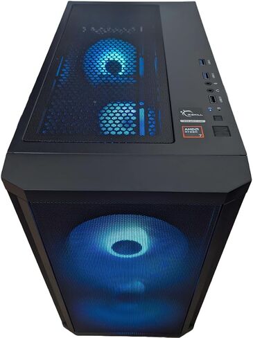 Centaurus Druid 2.7 Gaming PC, AMD Ryzen 7 8700G 8-Core 5.1GHz, 32GB DDR5 RAM, Radeon 760M, 1TB NVMe SSD, Windows 11 PRO, WiFi, RGB LEDs. Custom Desktop for Gamers and Professionals. (Ryzen 7 8700G) in Saudi Arabia