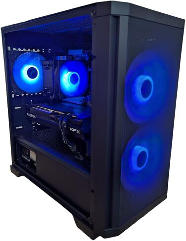 Centaurus Druid 2.7 Gaming PC, AMD Ryzen 7 8700G 8-Core 5.1GHz, 32GB DDR5 RAM, Radeon 760M, 1TB NVMe SSD, Windows 11 PRO, WiFi, RGB LEDs. Custom Desktop for Gamers and Professionals. (Ryzen 7 8700G) in Saudi Arabia