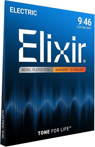 Elixir® Strings Electric Guitar Strings with NANOWEB® Technology, Light (.010-.046) - Amazon Exclusive 4 Pack in Saudi Arabia