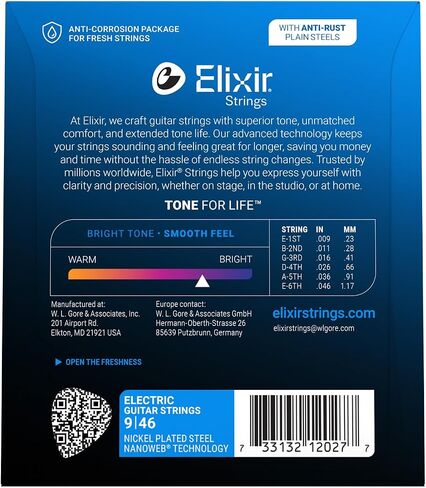 Elixir® Strings Electric Guitar Strings with NANOWEB® Technology, Light (.010-.046) - Amazon Exclusive 4 Pack in Saudi Arabia