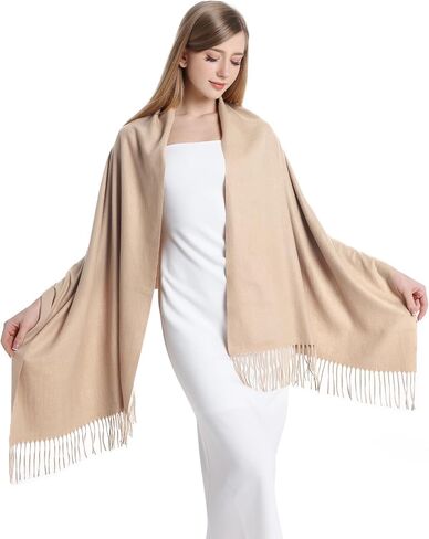 Sofier Pashmina Shawls And Wraps for Women for Evening Dress Warm Winter Scarf Wedding Bride Bridesmaid Gifts Cashmere Feel in Kuwait