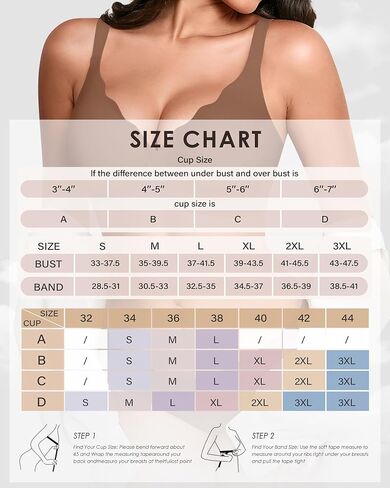 Seamless Wireless Bra for Women with Support - No Underwire Full Coverage Push Up Comfort Bras - Back Fat Smoothing Bralettes in Saudi Arabia