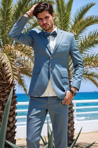 رجال السترة السترة السترات السترات النحيفة Fit Sport Coat Single Single Suped Blazers حفل عشاء حفلة موسيقية in Kuwait