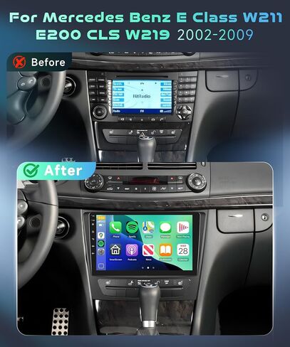 4G+64G ، Radio for Mercedes Benz E Class W211 E200 CLS W219 2002-2009 Car Stero ، Carplay Android Auto ، 5.0bluetooth DSP 32EQ ، in Kuwait