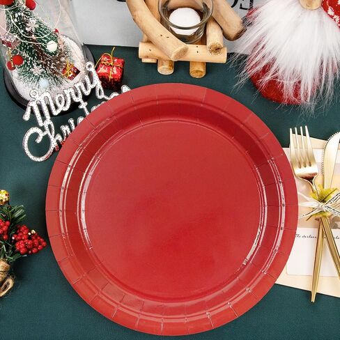 50PCS Sage Green Paper Plates - 7Inch Green Dessert Plate for Cake Salad Pizza Disposable Decoration Supplies for Anniversaries Graduation Birthday Wedding Party in Kuwait