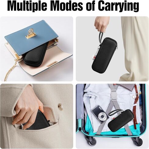 EpiPen Medical Carrying Case, Epi Pens Carrying Case for Travel, Medication Organizer Bag, Fits 2 EpiPens, Asthma Inhaler, Allergy Medicine, With Ice Pack, Programmable NFC Medical Warning Tags (Pink) in Kuwait