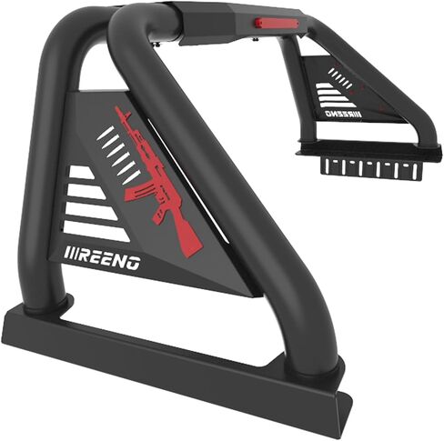 Heavy-Duty Truck Roll Bar/Sport Bar | No-Drilling Installation | LED Lights Compatible | Third Brake Light Included| Fit Mid Size Pickup in Kuwait