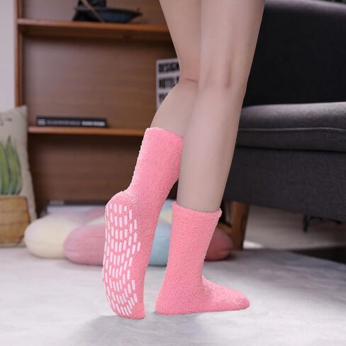الجوارب غير الغامضة غير المنقولة للنساء - مستشفى مريح مستشفى جوارب رقيقة ناعمة مع قبضة - شتائم الشتاء الدافئة in Kuwait