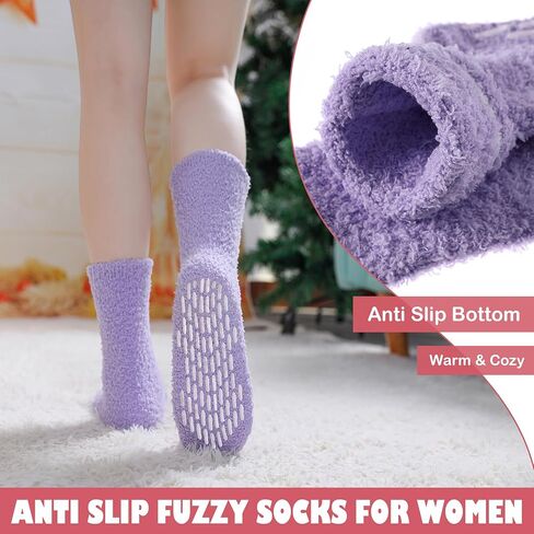الجوارب غير الغامضة غير المنقولة للنساء - مستشفى مريح مستشفى جوارب رقيقة ناعمة مع قبضة - شتائم الشتاء الدافئة in Kuwait
