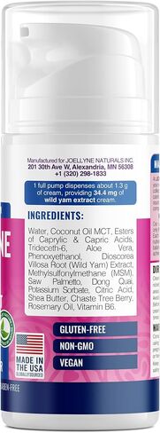 Joellyne Naturals Phytoestrogen Cream with Soy Isoflavones and Herbal Extracts — 5.1 oz in Kuwait