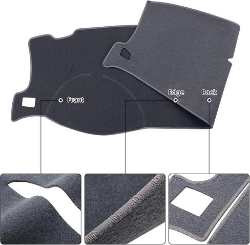 حصيرة غلاف Dash Cover Fit لعام 2007-2014 GMC Yukon Sierra Slt Denali ، 2007-2013 Chevy Chevrolet Silverado 1500 2500HD 3500HD LTZ/Avalanche/Suburban ، 07-14 Tahoe ، Dashboard Carpet Pad (07-14beige) in Saudi Arabia