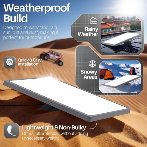 TNP for Starlink Mini Case Cover - Protective Silicone Case for Starlink Mini Satellite Dish - Shockproof Protector Full Cover with Anti-Reflection Sticker for Outdoor, Travel, Camping, Black in Saudi Arabia