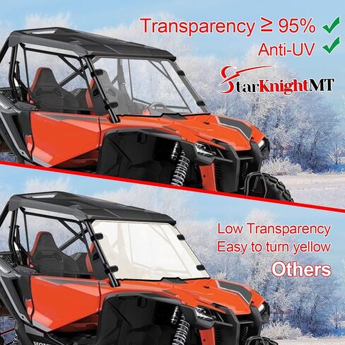 Starknightmt Front Talon 1000 الزجاج الأمامي مع تنفيس ، متوافق مع Talon 1000x / 1000r / 1000x-4 2019 2020 2021 2022 2023 2024 ، Window Window Clear Talon 1000 in Kuwait