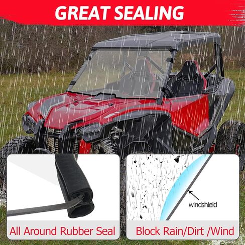 Starknightmt Front Talon 1000 الزجاج الأمامي مع تنفيس ، متوافق مع Talon 1000x / 1000r / 1000x-4 2019 2020 2021 2022 2023 2024 ، Window Window Clear Talon 1000 in Kuwait