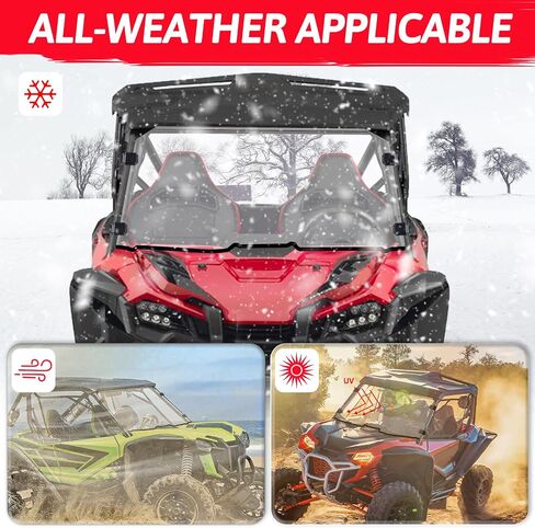 Starknightmt Front Talon 1000 الزجاج الأمامي مع تنفيس ، متوافق مع Talon 1000x / 1000r / 1000x-4 2019 2020 2021 2022 2023 2024 ، Window Window Clear Talon 1000 in Kuwait