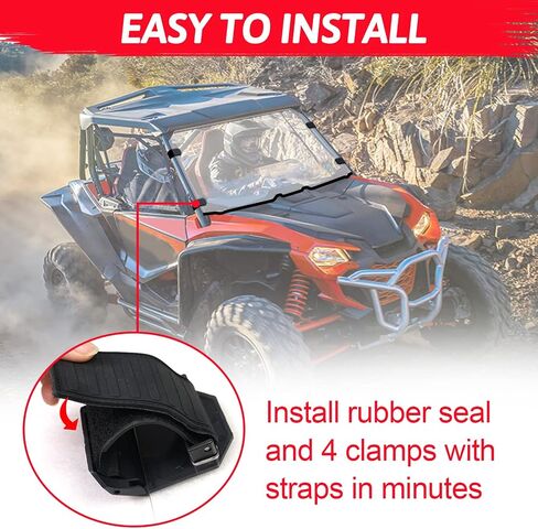 Starknightmt Front Talon 1000 الزجاج الأمامي مع تنفيس ، متوافق مع Talon 1000x / 1000r / 1000x-4 2019 2020 2021 2022 2023 2024 ، Window Window Clear Talon 1000 in Kuwait