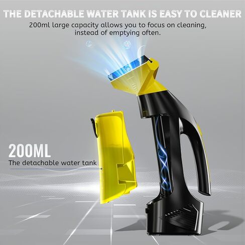 Window Vacuum Squeegee Cordless, Window Vac with Detachable Water Tank and Strong Suction, Electric Window Cleaning Tool for Shower Wall, Glass, Mirror, Countertop, Tiles, Car Windshield in Saudi Arabia