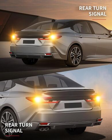 LASFIT T3 7443 Switchback LED لمبة Toyota Camry SE/LE/TRD/L 2018-2025 ، 2025 SE/LE 7444 LED الإشارة الأمامية لضوء الإضاءة لضوء السيارات 7444NA بنيت في المقاوم 100 ٪ خالية من العنبر الأبيض (2PC) in Kuwait