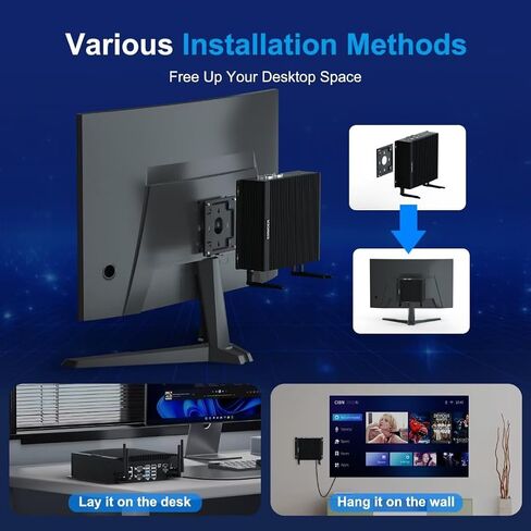 Industrial Mini PC Win11 Fanless Mini PC, Mini PC i5 10210U 16GB RAM 512GB M.2 SSD, HD DP Typ-C 4K Three Display Mini Desktop PC, Dual RJ45 LAN 6 RS232 COM 8 USB WiFi BT Auto Power On in Saudi Arabia