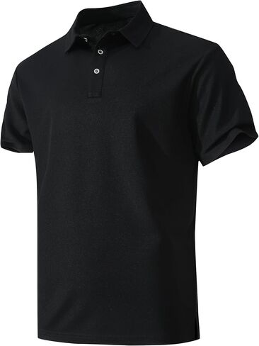 Men's Active Polo Shirt Quick Dry Performance Short Sleeve Tactical Golf Shirt in Saudi Arabia