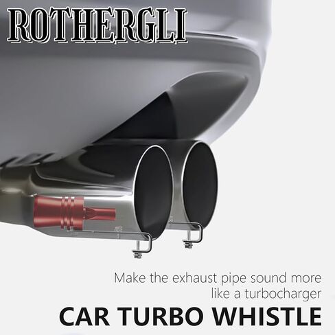 Turbo Exhaust Whistle，Exhaust Sound Enhancer，Turbo Sound Whistle Exhaust Muffler，Turbo Whistle For Car，Exhaust Whistle(XL-2PCS) (Black） in Kuwait