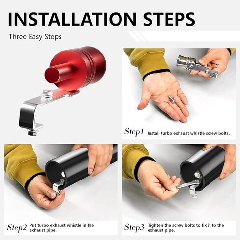 Turbo Exhaust Whistle，Exhaust Sound Enhancer，Turbo Sound Whistle Exhaust Muffler，Turbo Whistle For Car，Exhaust Whistle(XL-2PCS) (Black） in Kuwait