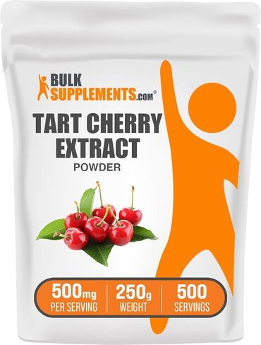 plksupplements.com Tart Cherry Extract Powder - ملحق كرز تارت ، ملحق الأعشاب - مصدر مضادات الأكسدة ، خالية من الغلوتين ، 500 ملغ لكل وجبة ، 250 جرام (8.8 أوقية) (حزمة 1) in Kuwait