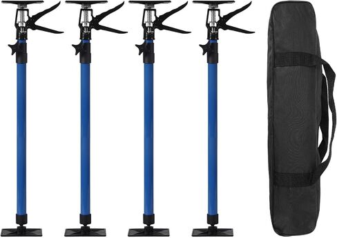 عمود دعم مقبس خزانة 4 عبوات ، نظام دعم اليد الثالث القابل للتعديل مع سعة 154 رطلاً لتثبيت الخزانات ، قضيب دعم سريع للتلسكوبي من 11.8 إلى 23.2 بوصة in Kuwait