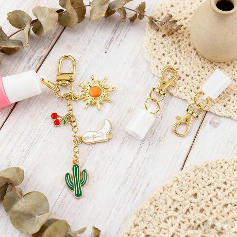 Keychain Cap Compatible with Summer Fridays 0.5 oz Lip Balm, 3 Pack Lip Gloss Keychain Compatible with LANGIGE 0.35 oz Lip Balm (Bow) in Saudi Arabia