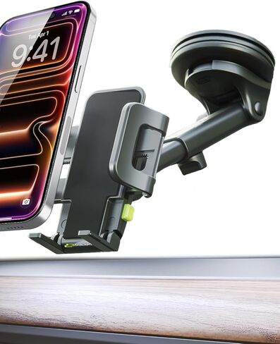 Bracketron Car Phone Holder, TripGrip Phone Mount for Car Dashboard & Air Vent, 360 Rotation One-Hand Release Car Cell Phone Holder for iPhone, Samsung, Androids. in Kuwait