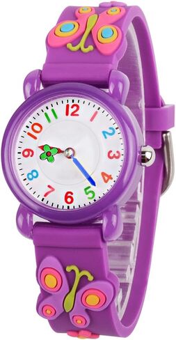 Venhoo Kids Watches for Boys 3D Cute Cartoon Silicone Children Toddler Wrist Watch Time Teacher Birthday Gifts for 3 4 5 6 7 8 9 Year Girls Little Child-Black Astronauts in Kuwait