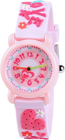 Venhoo Kids Watches for Boys 3D Cute Cartoon Silicone Children Toddler Wrist Watch Time Teacher Birthday Gifts for 3 4 5 6 7 8 9 Year Girls Little Child-Black Astronauts in Kuwait