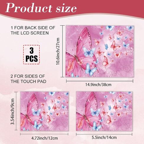 PLIGREAT Laptop Skin Stickers, Reusable Netbook Skin Sticker Vinyl Decals for PC Notebook Laptops Keyboard Cover Universal 12" 13" 13.3" 14" 15 Inch Waterproof Laptop Case Protector Film, Dragon in Saudi Arabia