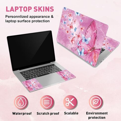 PLIGREAT Laptop Skin Stickers, Reusable Netbook Skin Sticker Vinyl Decals for PC Notebook Laptops Keyboard Cover Universal 12" 13" 13.3" 14" 15 Inch Waterproof Laptop Case Protector Film, Dragon in Saudi Arabia
