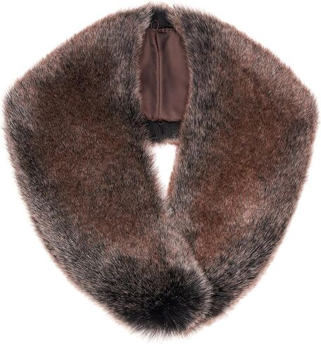 Futrzane Siberian Collar - Womens Faux Fur Collars - Elegant Winter Scarf Wrap in Kuwait