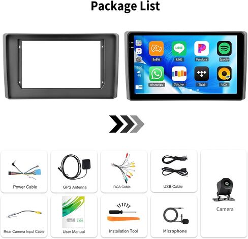 [2+64G] Android 15 Car Stereo for Honda Element 2003-2006 with Wireless Carplay&Android Auto,10.1 Inch Touch Screen Car Radio with Mirror Link Bluetooth FM/RDS Radio WiFi GPS EQ SWC in Saudi Arabia